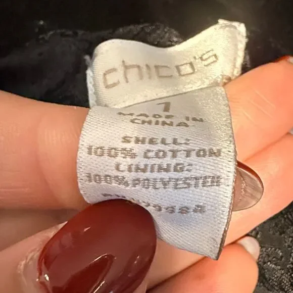 Chico's Black Velvet Cocktail Jacket - Picture 12 of 14